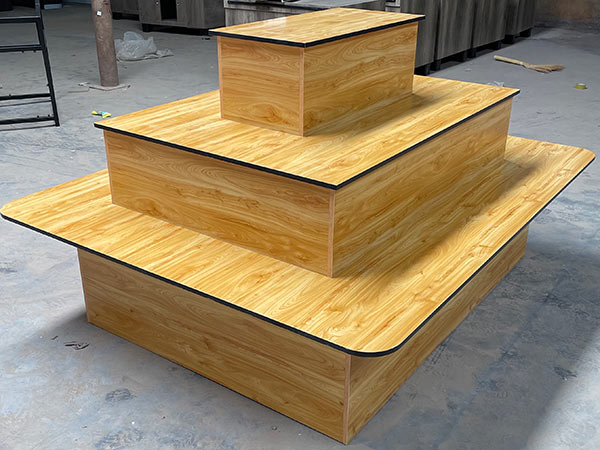木制品貨架-三層散貨柜